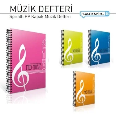 GIPTA MÜZİK DEFTERİ A4 40YP SPR.REH.ÇİZG