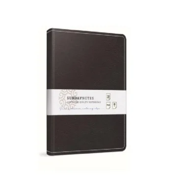 Gıpta Sunday Notes İplik Dikiş Deri Kapak Defter 17x24 Cm 140 Yaprak Çizgisiz