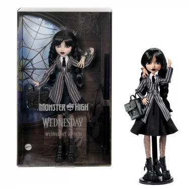 Hxj04 Monster High Wednesday Okul Üniformalı Bebek