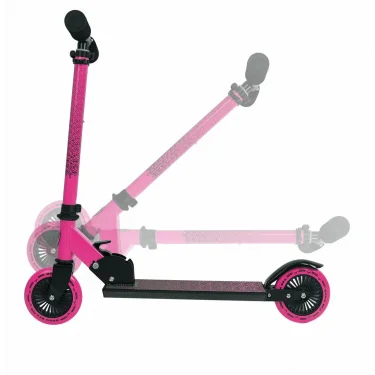 L1-p Lamborghini Lisanslı Işıklı Scooter Pembe