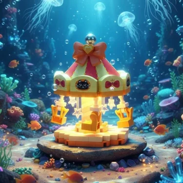 Lz-8632 Döner Sandalye 190 Parça Block Oyuncak Mini Poşet