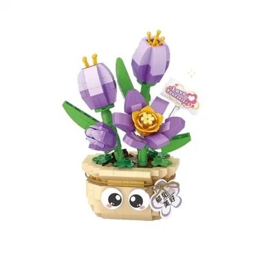 Lz-8842 Saksılı Lale Çiçeği 380 Parça Block