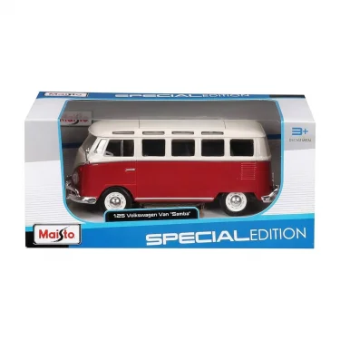 May 31956 Volksvagen Van Samba 1:25 Model Araba -necotoys