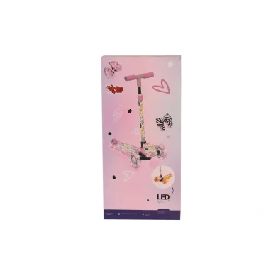 Mkwe082 Işıklı Canavar Scooter Pembe