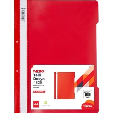 Noki Eco Telli Dosya ( A4 Kırmızı )