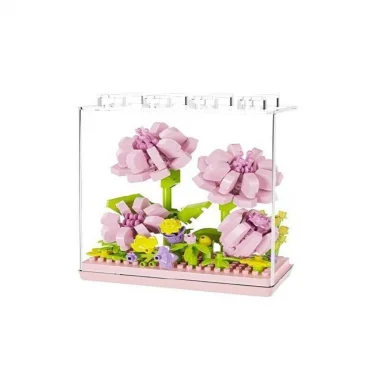 P2504 Panlos Pembe Papatya Model 183 Parça Block Oyuncak