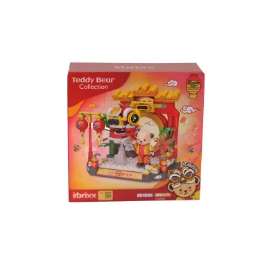 P881006 Panlos Çin Ejderhası İle Teddy 254 Parça Block Oyuncak