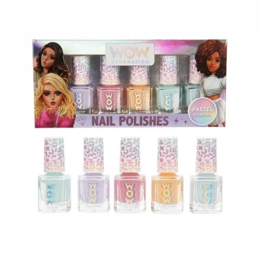 S00086712 - Wow Generation Pastel Renkli 5li Oje Seti