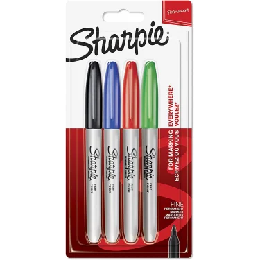 SHARPIE PERMANENT 4LÜ STAN. RENK MARKÖR F YUV. UÇ