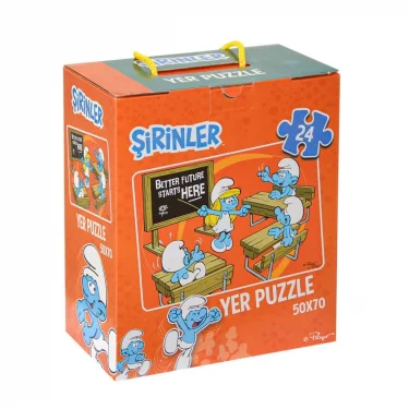 Srn7728 Şirinler Yer Puzzle - Laço Kids