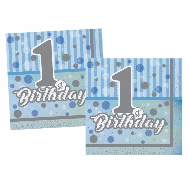 Thb5121 First Bithday Erkek, 16 Adet Peçete, 33x33cm  /bmp1310thb5121