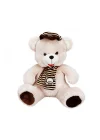 001521 Şapkalı Atkılı Peluş Ayı 50 Cm