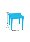 03 493 Storym İki Tabureli Masa Mavi