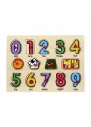 130444 Ahşap Raptiyeli Puzzle Saat