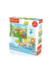 13406 Ks Fisher-price Baby Puzzle - Railway & Bedtime / 12+24 Parça Puzzle / +4 Yaş