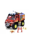 203719033 Dickie Unimog U530 Fire Rescuefreewheel Light Sound İnterior Batte