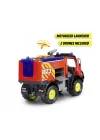 203719033 Dickie Unimog U530 Fire Rescuefreewheel Light Sound İnterior Batte