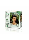 20665 Diken Kolye Ve Sinek Kuşlu Kendi Portresi Frida Kahlo 1000 Parça Puzzle