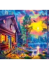 20818 Puzzle 1000 Evening Sunset Cabin