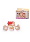 4464 Sylvanian Families, 3 Parça Koltuk Seti , +3 Yaş, Figürler Ayrı Satılır.