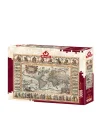 4584 Eski Dünya Haritası 1000 Parça Puzzle -art Puzzle