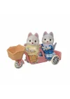5637 Sylvanian Families Tandem Bisiklet Seti Husky Kardeşler +3 Yaş