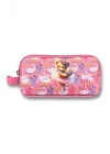 Ümit Çanta Kız Çocuklar İçin İki Bölmeli Balerin Ayıcık Baskılı Kalemlik - Pembe - 5002