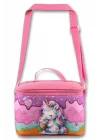 Ümit Çanta Termoslu/Isı Yalıtımlı Beslenme Çantası - 5004 - Dondurma Yiyen Unicorn, Mor Pembe (kız )