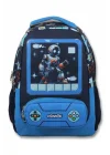 Cennec 5030 (Oyun Konsolu - Mavi Siyah - Erkek Çocuk) Okul Çantası - Kalemlikli