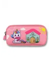 Ümit Çanta 5053 (Unicorn Desenli - Pembe Yeşil Renkli) Kız Çocuk Kalem Çantası