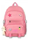 Cennec Çok Bölmeli Kız Çocuk Pembe İlkokul ve Günlük Sırt Çantası - 5073