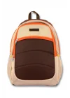 Ümit Çanta Cennec Ortaokul Kolej Lise ve Günlük Sırt Çantası - Kahverengi-Turuncu - Erkek