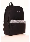 Basic Colors Okul Sırt Çantası Siyah Patern K1628