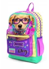 Gözlüklü Köpek Desenli Okul Çantası 23752