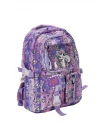 Desenli Mor Okul Çantası 3394