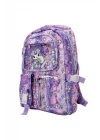 Desenli Mor Okul Çantası 3394