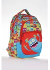 Kids & Love Design Cute Monster Okul Çantası 39x29x16 (l5083)