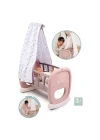 7600220373 Smoby Baby Nurse Oyuncak Bebek İçin Sallanan Beşik Oyun Seti +18 Ay