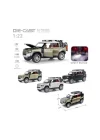 Hcl-510a Çek Bırak 1:22 Sesli Ve Işıklı Buharlı Df Metal Jeep