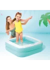 Intex Şişme Taban Mini Kare Havuz 86x86x25 cm