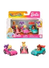 Jdg45 Hot Wheels Racerverse Barbie 3 Lü Araba Seti
