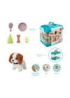 Jnd-6806 Hareketli Köpek Ve Işıklı Sesli Şeffaf Kafes Seti -vardem Oyuncak