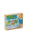 Jp 31015 Colorful World Map Jumbo Puzzle 50 Parça -ks Puzzle