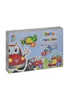 Lcbyb003 Laço Kids Baby Puzzles - Taşıtlar / 2+2+3+4 Parça Puzzle / +1 Yaş