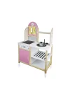 T1012 Ahşap Mutfak Pembe Ledsiz