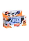 V001-2 V3 V004  Kumandalı Sesli Işıklı Polis Arabası-jandarma-ambulans-itfaiye 1:18-vardem
