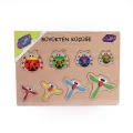 131-132 Ony Ahşap Tutmalı Puzzle Büyükten Küçüğe -onyıl