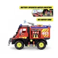 203719033 Dickie Unimog U530 Fire Rescuefreewheel Light Sound İnterior Batte