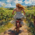 20789 Puzzle 1000 Girl On Bike
