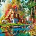 20816 Puzzle 1000 Autumn Watermill